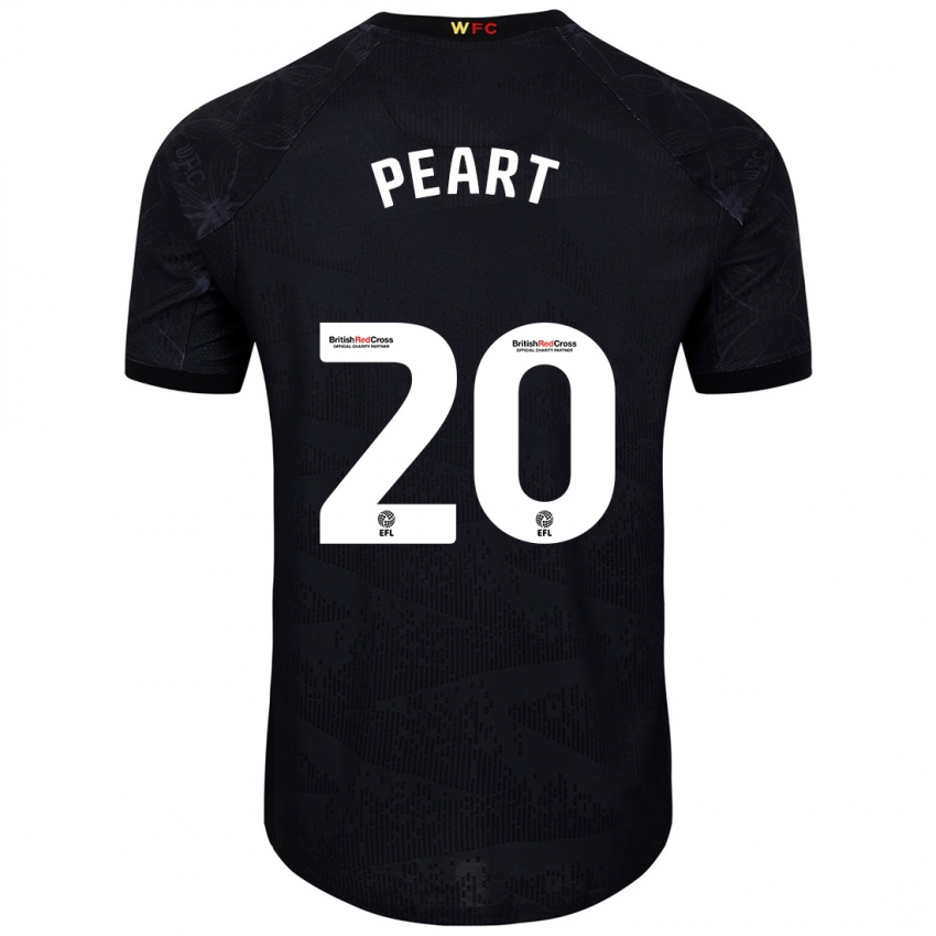 Criança Camisola Kalani Peart #20 Preto Branco Alternativa 2024/25 Camisa