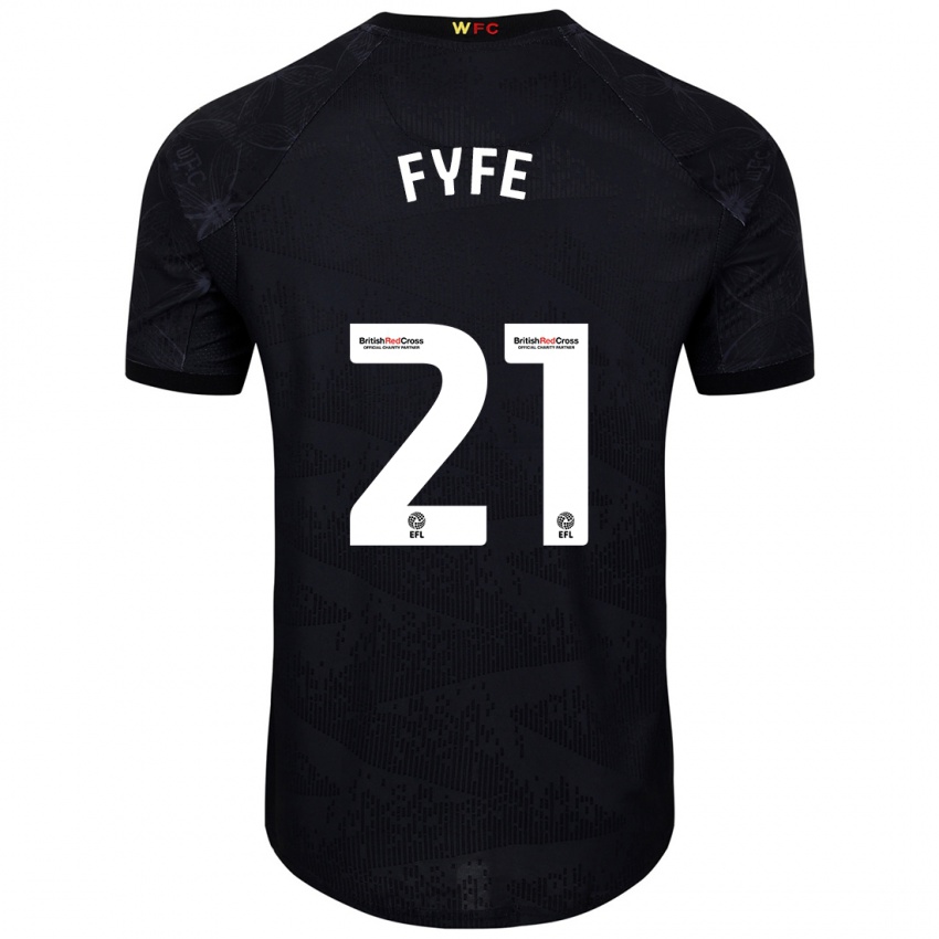 Criança Camisola Flo Fyfe #21 Preto Branco Alternativa 2024/25 Camisa