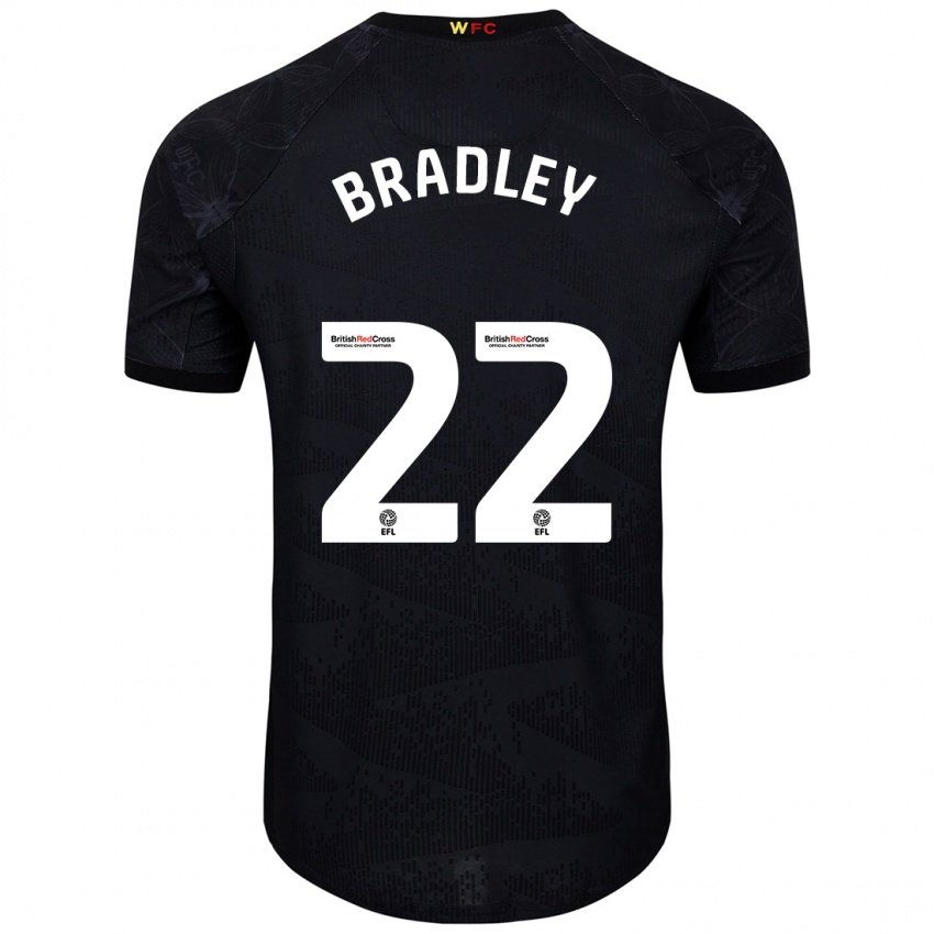 Criança Camisola Jade Bradley #22 Preto Branco Alternativa 2024/25 Camisa