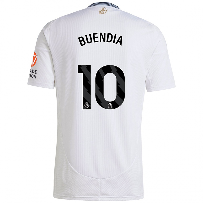 Criança Camisola Emiliano Buendía #10 Branco Alternativa 2024/25 Camisa