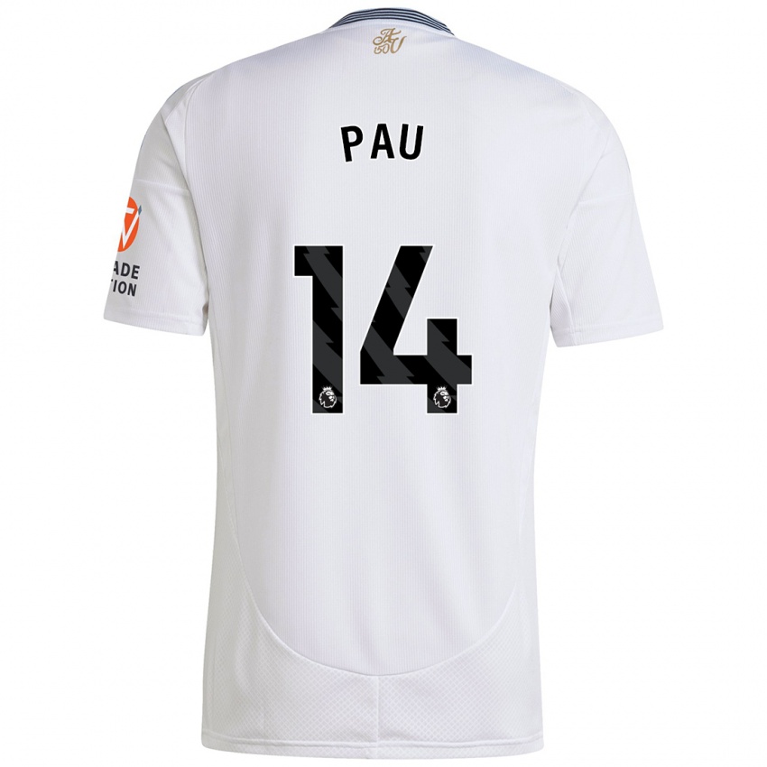 Criança Camisola Pau Torres #14 Branco Alternativa 2024/25 Camisa