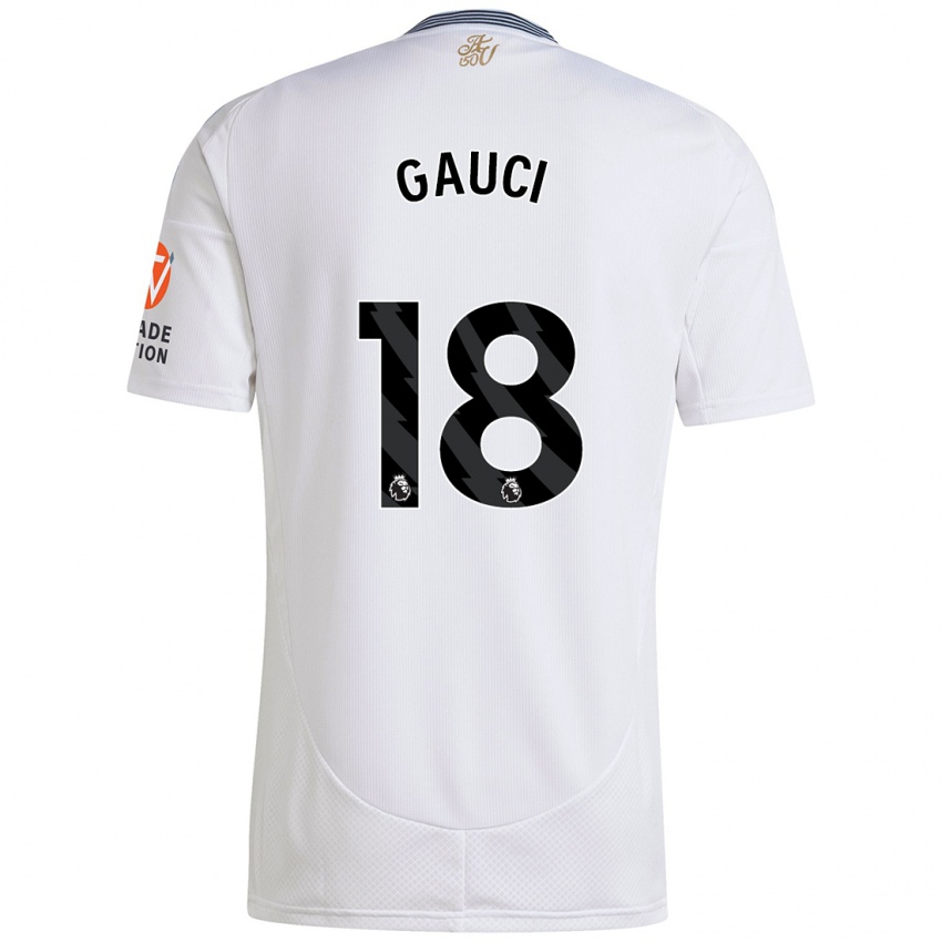 Criança Camisola Joe Gauci #18 Branco Alternativa 2024/25 Camisa