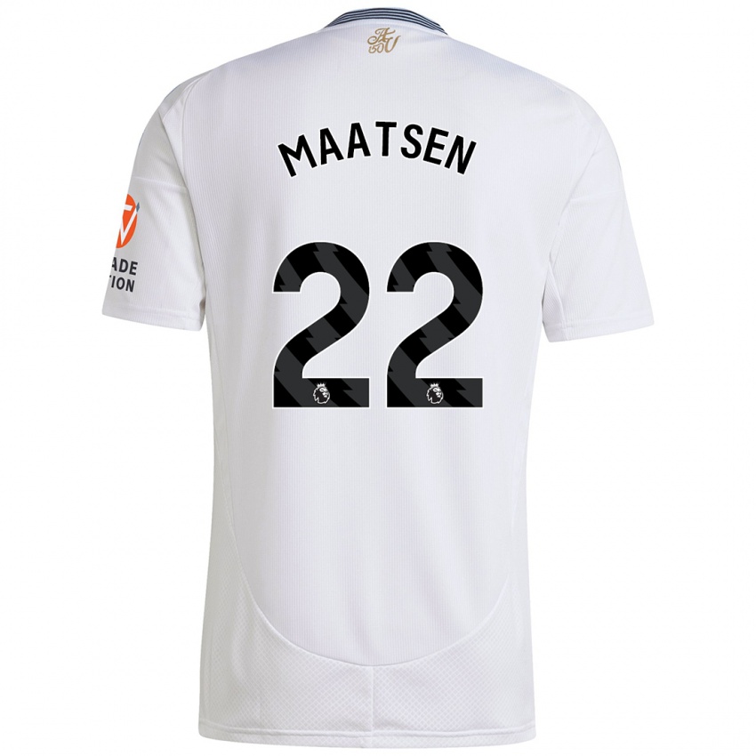 Criança Camisola Ian Maatsen #22 Branco Alternativa 2024/25 Camisa