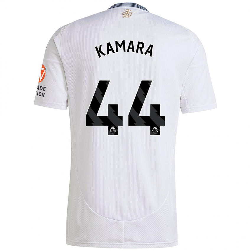 Criança Camisola Boubacar Kamara #44 Branco Alternativa 2024/25 Camisa