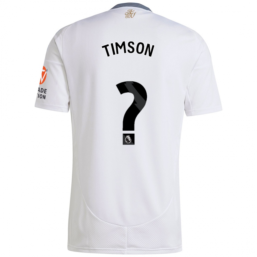 Criança Camisola Nile Timson #0 Branco Alternativa 2024/25 Camisa