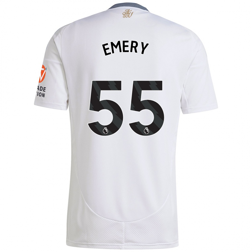 Criança Camisola Lander Emery #55 Branco Alternativa 2024/25 Camisa