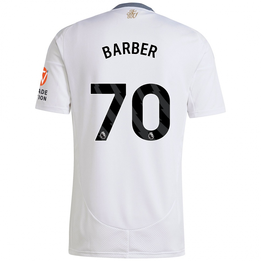 Criança Camisola Jayden Barber #70 Branco Alternativa 2024/25 Camisa