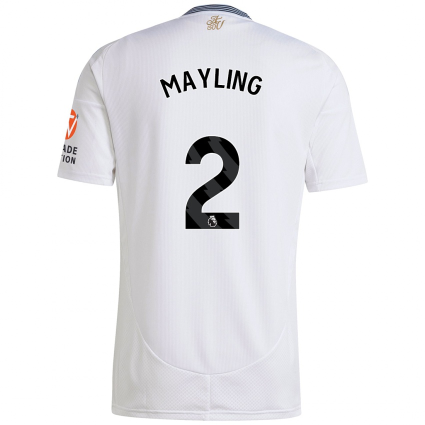 Criança Camisola Sarah Mayling #2 Branco Alternativa 2024/25 Camisa