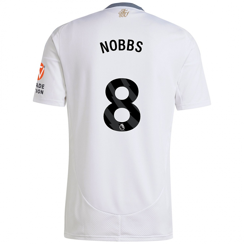 Criança Camisola Jordan Nobbs #8 Branco Alternativa 2024/25 Camisa