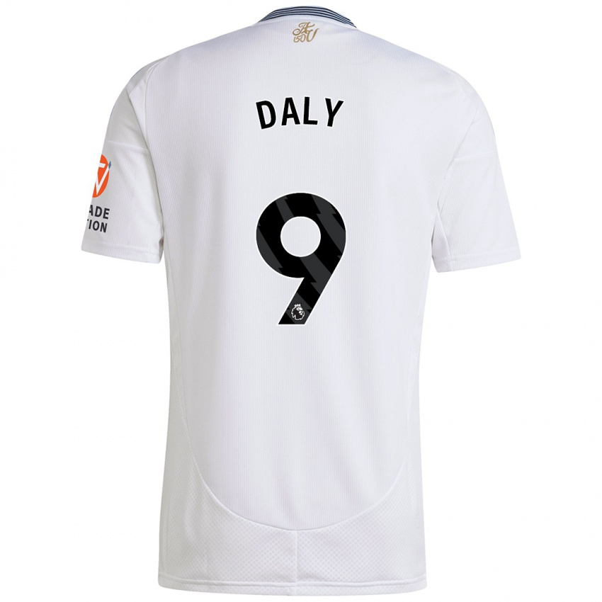 Criança Camisola Rachel Daly #9 Branco Alternativa 2024/25 Camisa