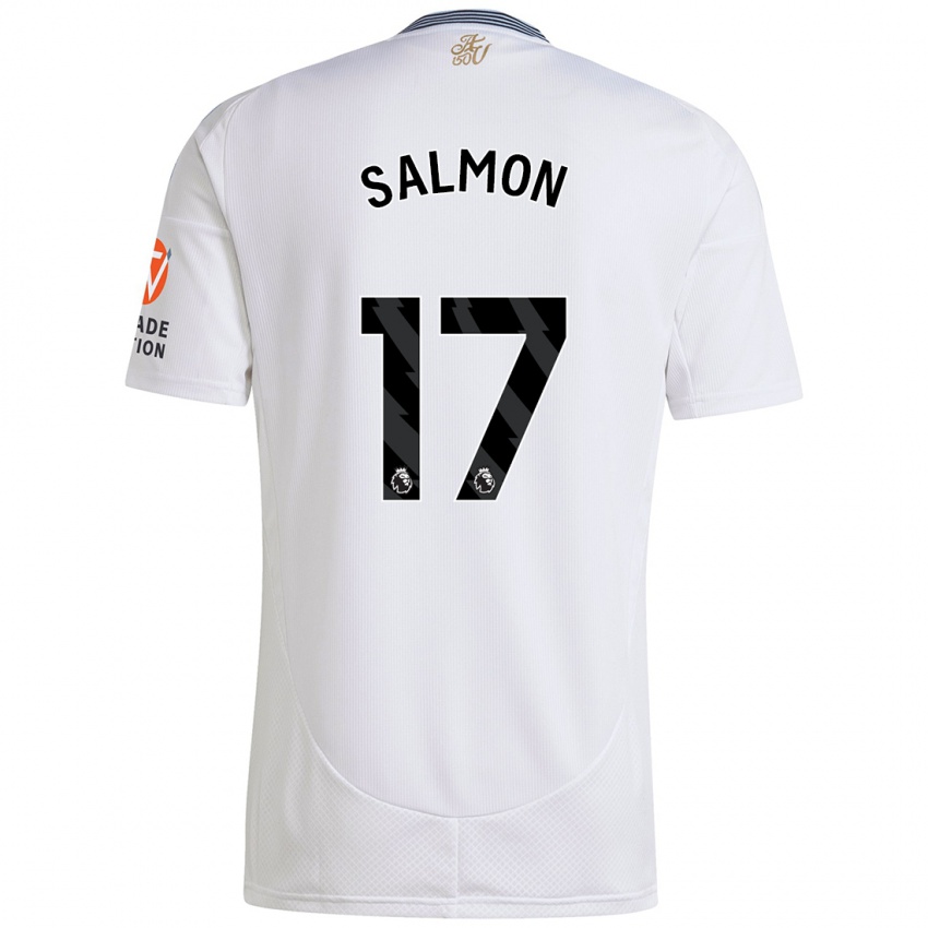 Criança Camisola Ebony Salmon #17 Branco Alternativa 2024/25 Camisa