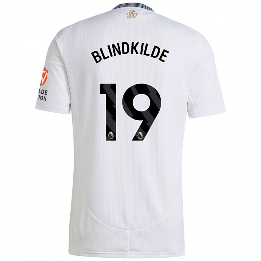 Criança Camisola Laura Blindkilde #19 Branco Alternativa 2024/25 Camisa