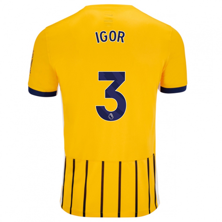 Criança Camisola Igor #3 Azuis Dourados Alternativa 2024/25 Camisa