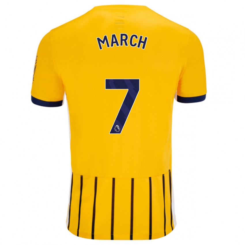 Criança Camisola Solly March #7 Azuis Dourados Alternativa 2024/25 Camisa