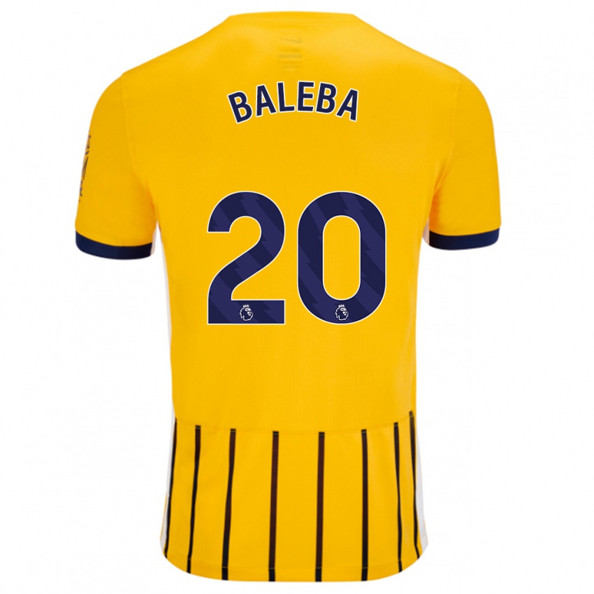 Criança Camisola Carlos Baleba #20 Azuis Dourados Alternativa 2024/25 Camisa