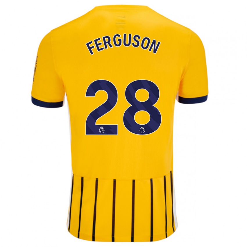 Criança Camisola Evan Ferguson #28 Azuis Dourados Alternativa 2024/25 Camisa