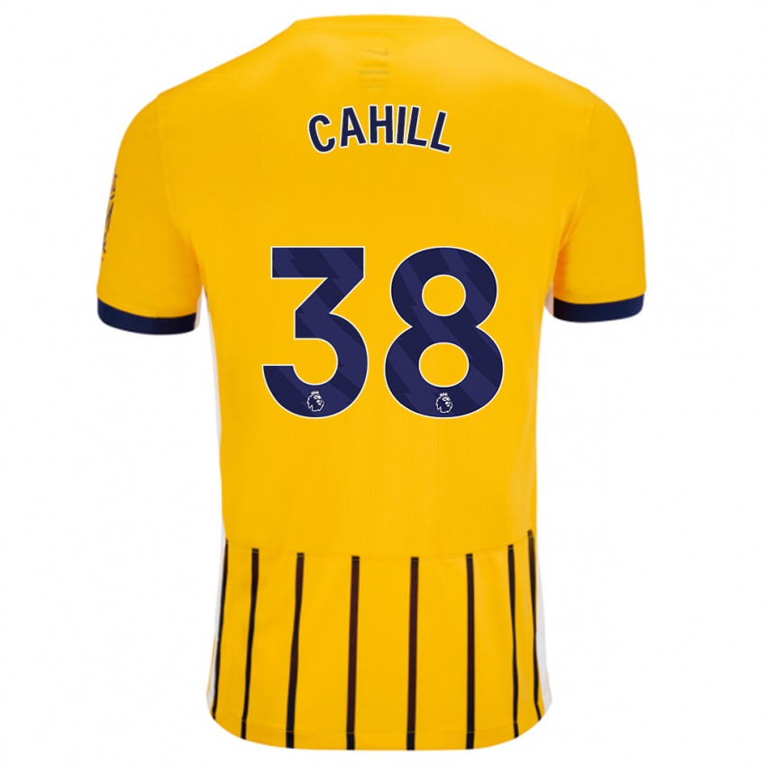 Criança Camisola Killian Cahill #38 Azuis Dourados Alternativa 2024/25 Camisa