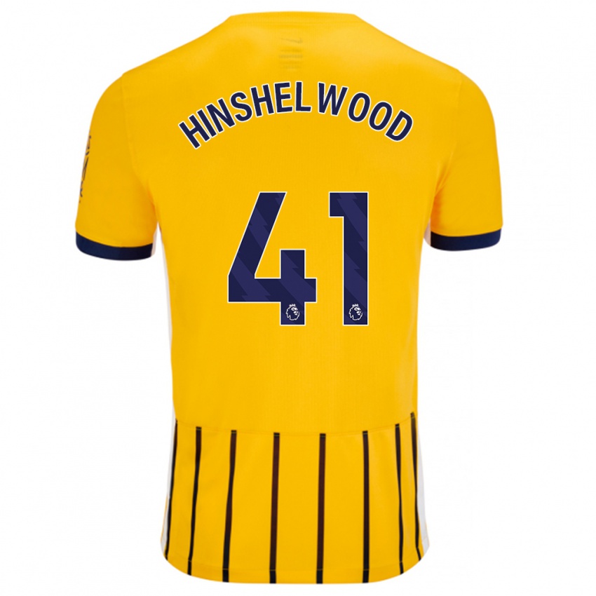 Criança Camisola Jack Hinshelwood #41 Azuis Dourados Alternativa 2024/25 Camisa