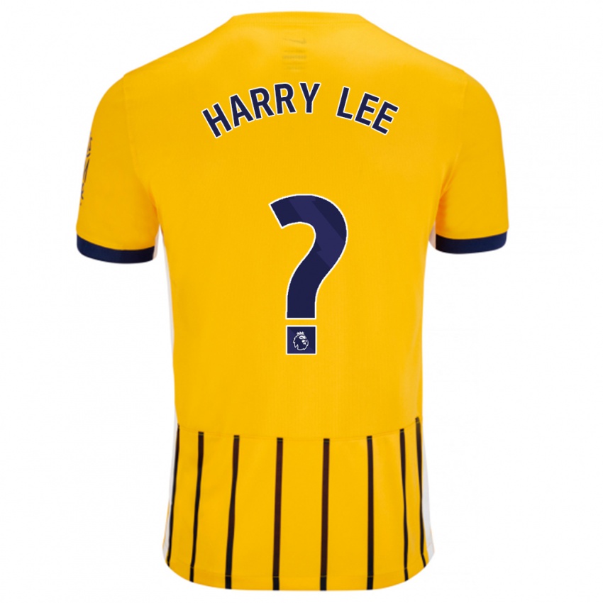 Criança Camisola Harry Lee #0 Azuis Dourados Alternativa 2024/25 Camisa