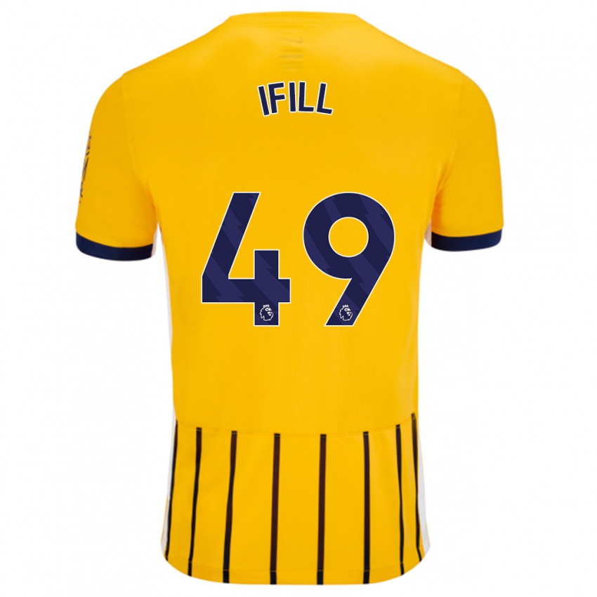 Criança Camisola Marcus Ifill #49 Azuis Dourados Alternativa 2024/25 Camisa