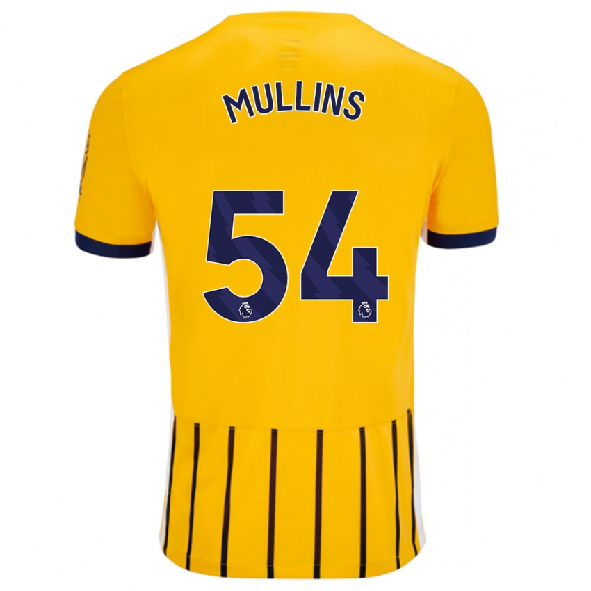 Criança Camisola Jamie Mullins #54 Azuis Dourados Alternativa 2024/25 Camisa