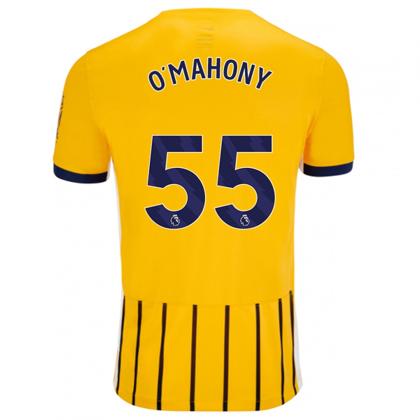 Criança Camisola Mark O'mahony #55 Azuis Dourados Alternativa 2024/25 Camisa