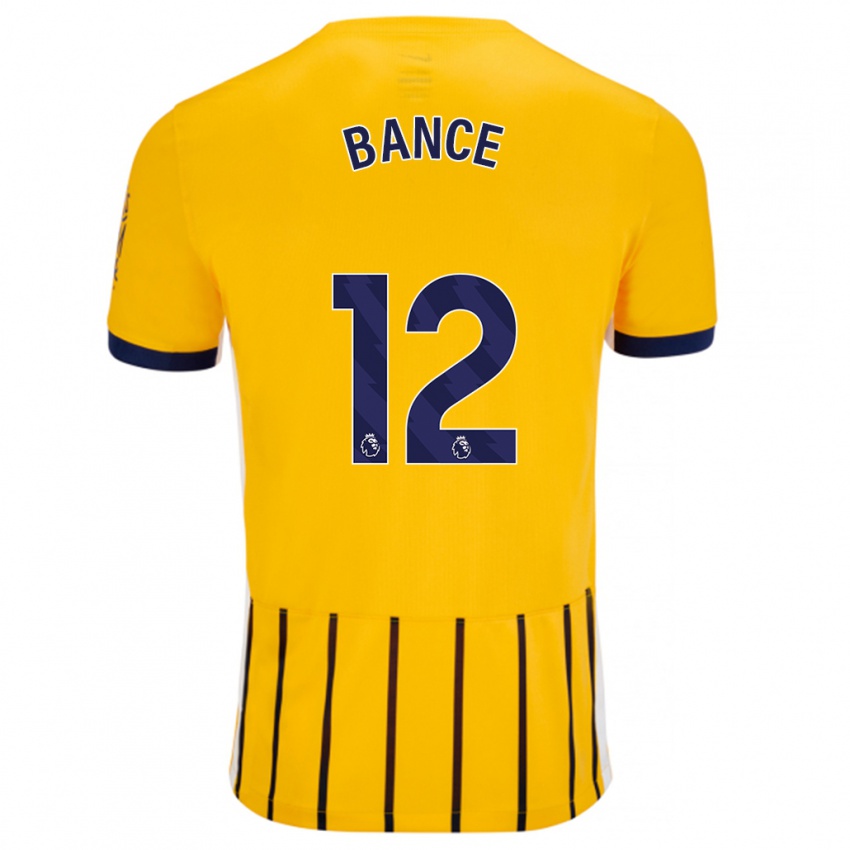 Criança Camisola Libby Bance #12 Azuis Dourados Alternativa 2024/25 Camisa