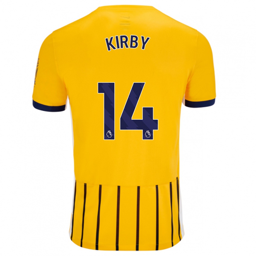 Criança Camisola Fran Kirby #14 Azuis Dourados Alternativa 2024/25 Camisa