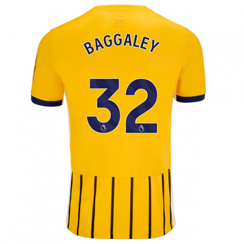 Criança Camisola Sophie Baggaley #32 Azuis Dourados Alternativa 2024/25 Camisa