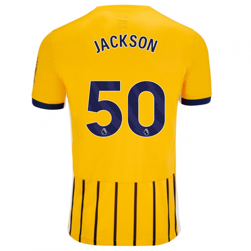 Criança Camisola Ben Jackson #50 Azuis Dourados Alternativa 2024/25 Camisa