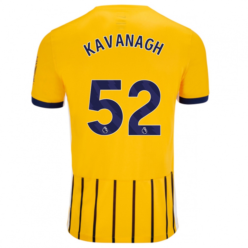 Criança Camisola Leigh Kavanagh #52 Azuis Dourados Alternativa 2024/25 Camisa