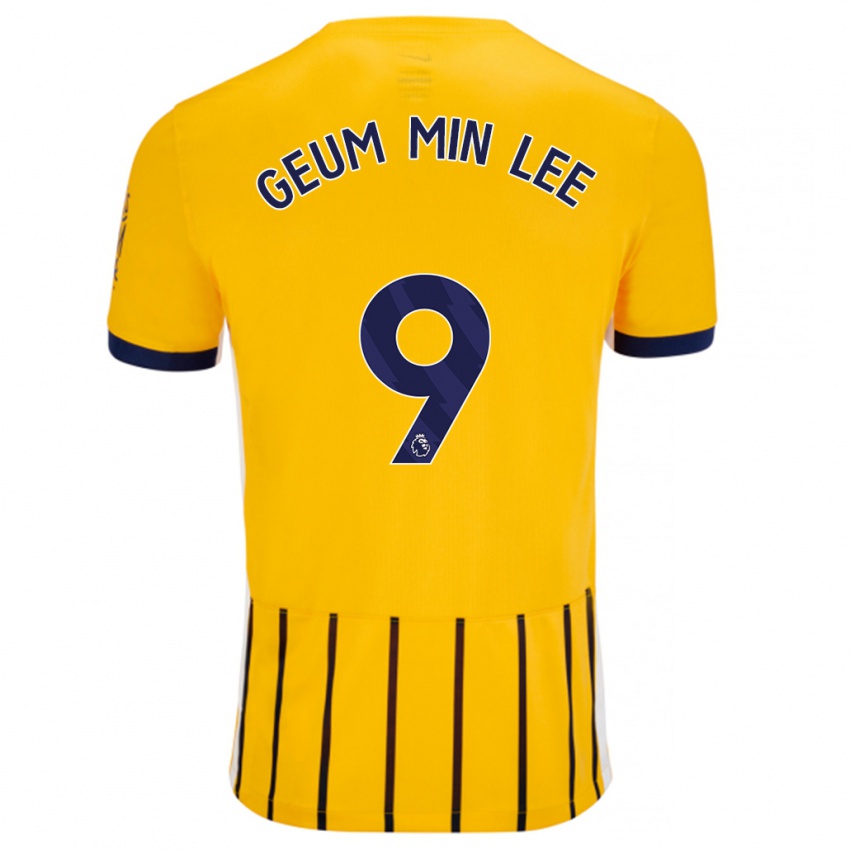 Criança Camisola Lee Geum-Min #9 Azuis Dourados Alternativa 2024/25 Camisa