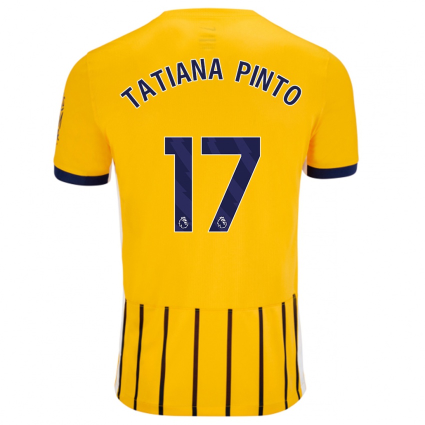 Criança Camisola Tatiana Vanessa Ferreira Pinto #17 Azuis Dourados Alternativa 2024/25 Camisa