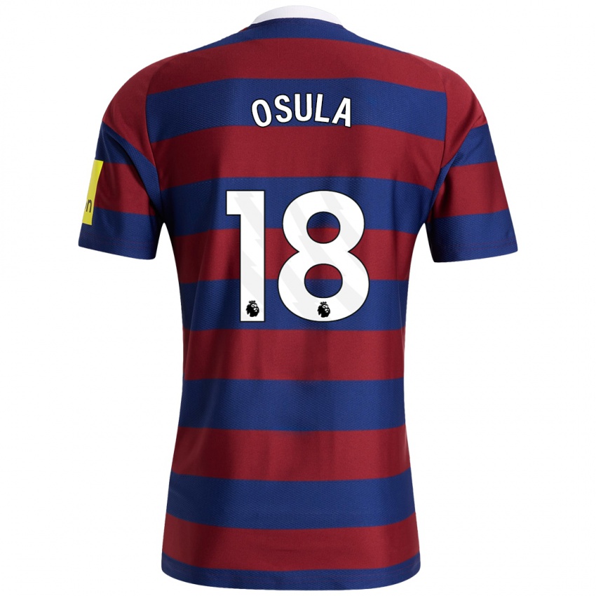 Criança Camisola William Osula #18 Bordeaux Azul Marinho Alternativa 2024/25 Camisa