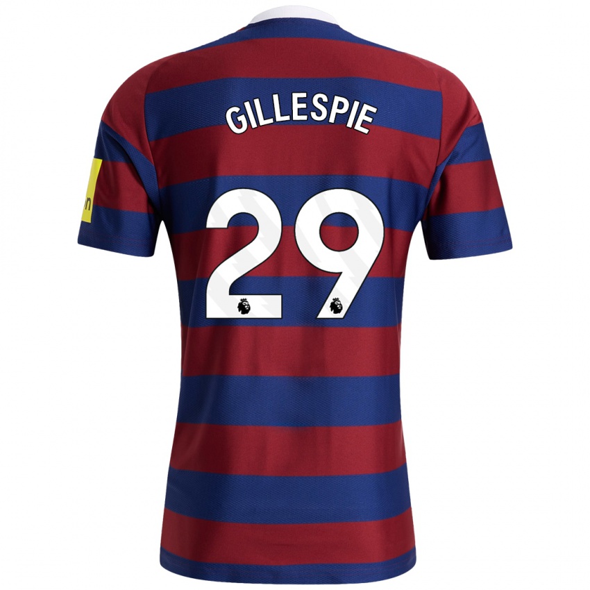 Criança Camisola Mark Gillespie #29 Bordeaux Azul Marinho Alternativa 2024/25 Camisa