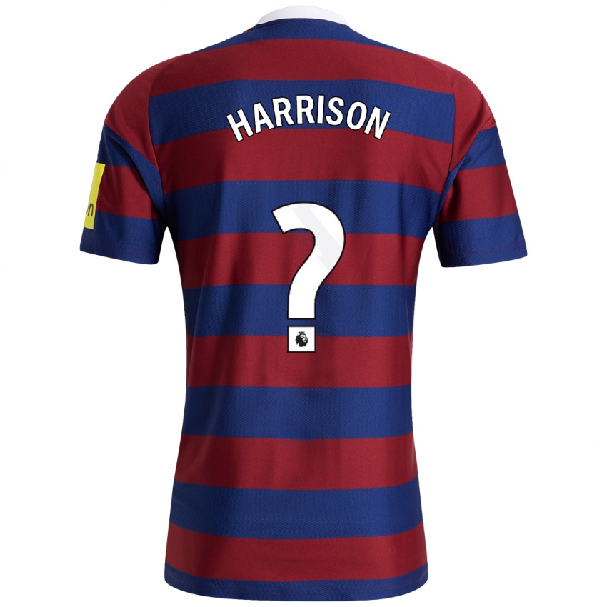 Criança Camisola Alfie Harrison #0 Bordeaux Azul Marinho Alternativa 2024/25 Camisa