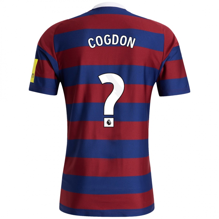 Criança Camisola Jude Cogdon #0 Bordeaux Azul Marinho Alternativa 2024/25 Camisa