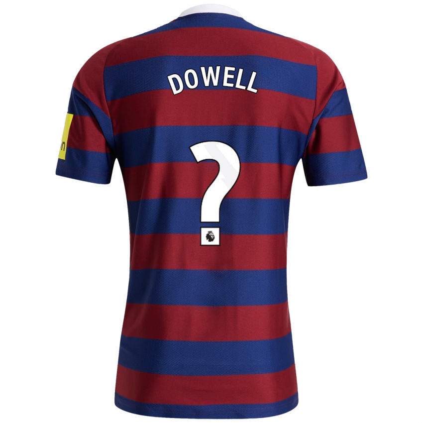 Criança Camisola Roman Dowell #0 Bordeaux Azul Marinho Alternativa 2024/25 Camisa