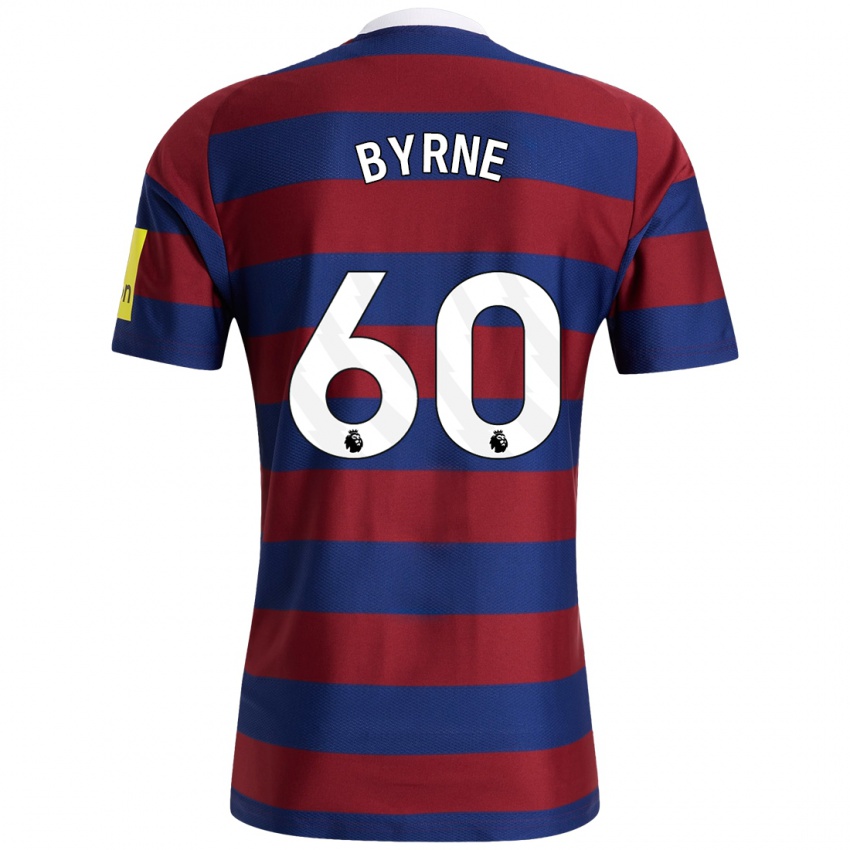 Criança Camisola Reece Byrne #60 Bordeaux Azul Marinho Alternativa 2024/25 Camisa