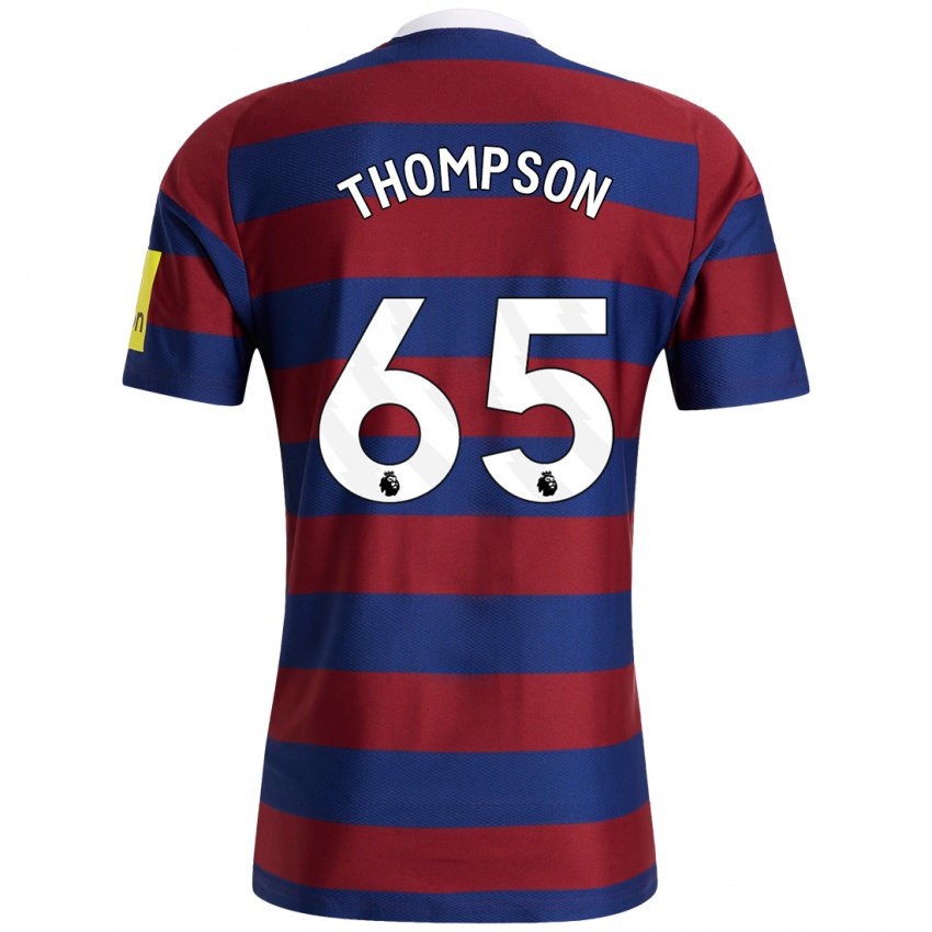 Criança Camisola Ciaran Thompson #65 Bordeaux Azul Marinho Alternativa 2024/25 Camisa