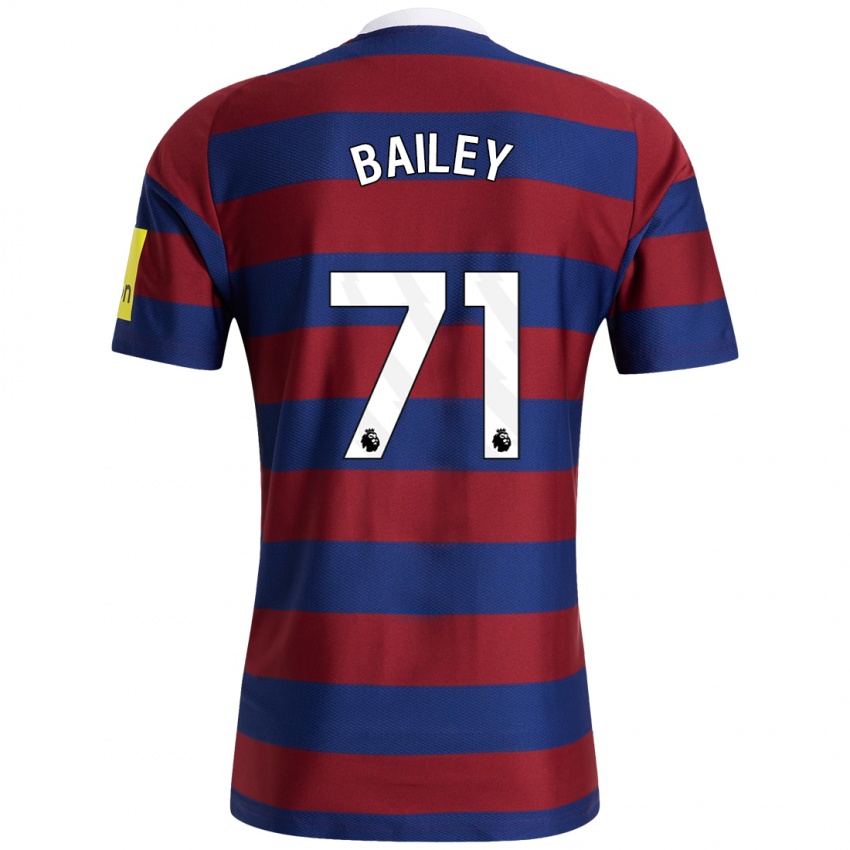 Criança Camisola Scott Bailey #71 Bordeaux Azul Marinho Alternativa 2024/25 Camisa