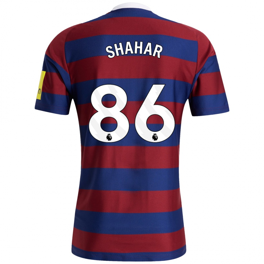 Criança Camisola Leo Shahar #86 Bordeaux Azul Marinho Alternativa 2024/25 Camisa