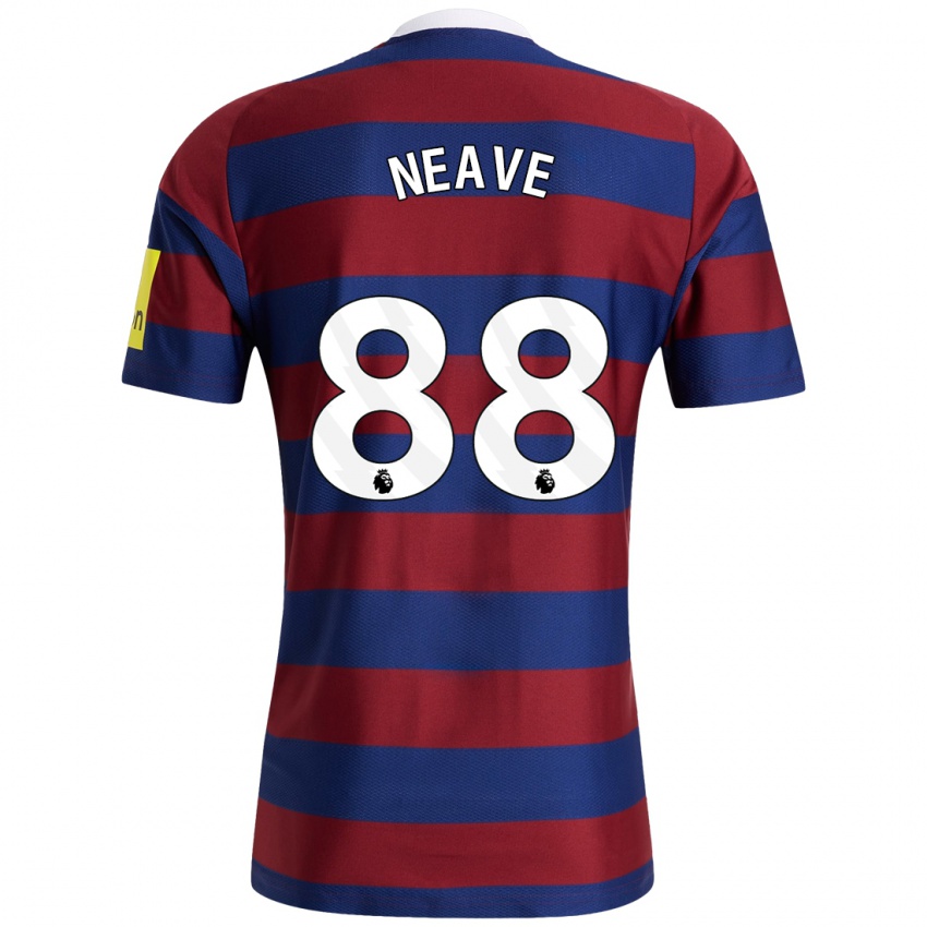 Criança Camisola Sean Neave #88 Bordeaux Azul Marinho Alternativa 2024/25 Camisa