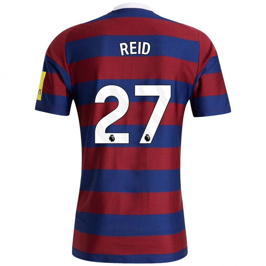 Criança Camisola Hannah Reid #27 Bordeaux Azul Marinho Alternativa 2024/25 Camisa