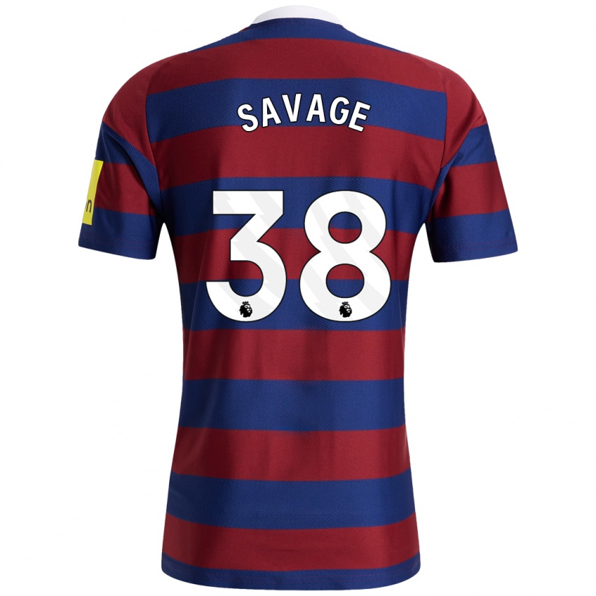 Criança Camisola Remi Savage #38 Bordeaux Azul Marinho Alternativa 2024/25 Camisa