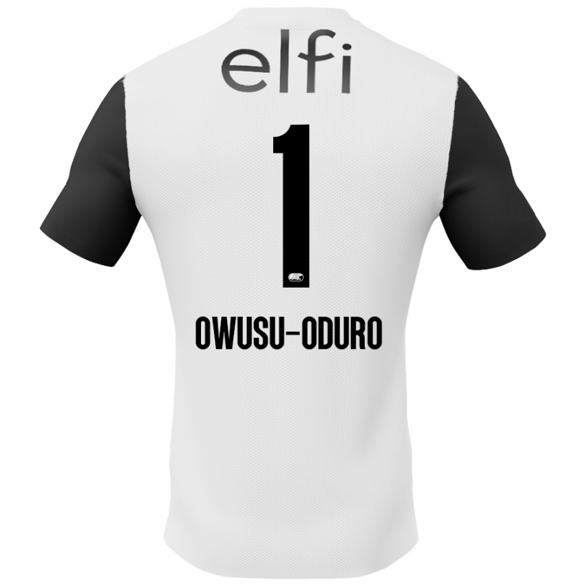 Criança Camisola Rome Jayden Owusu-Oduro #1 Preto Branco Alternativa 2024/25 Camisa