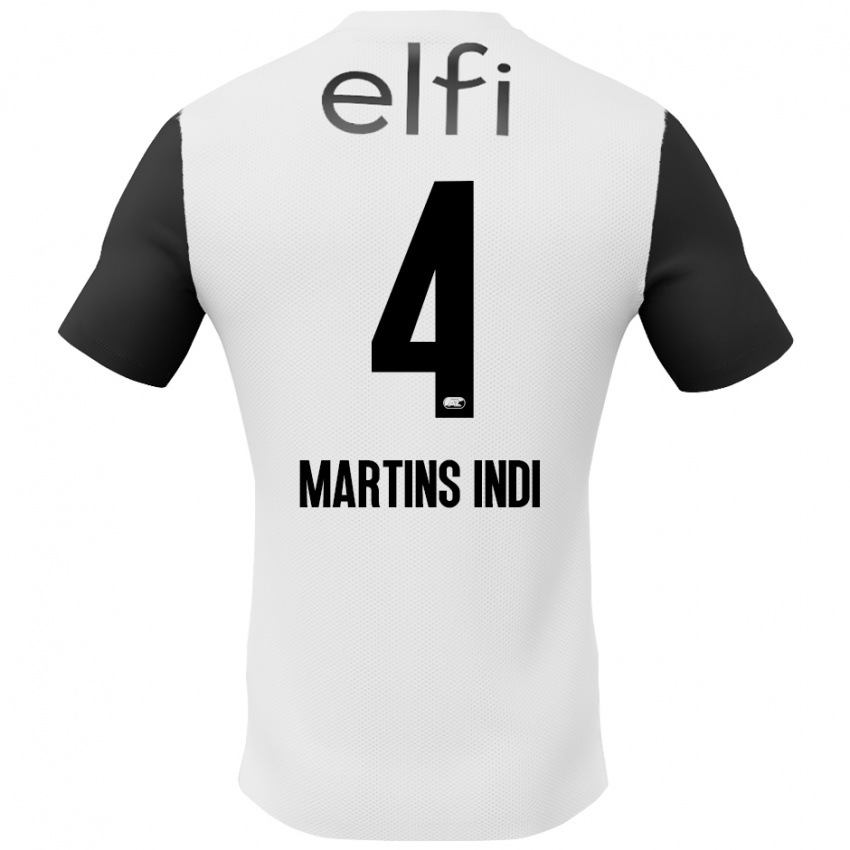 Criança Camisola Bruno Martins Indi #4 Preto Branco Alternativa 2024/25 Camisa