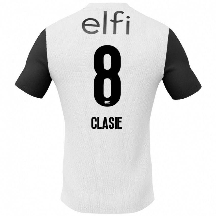 Criança Camisola Jordy Clasie #8 Preto Branco Alternativa 2024/25 Camisa