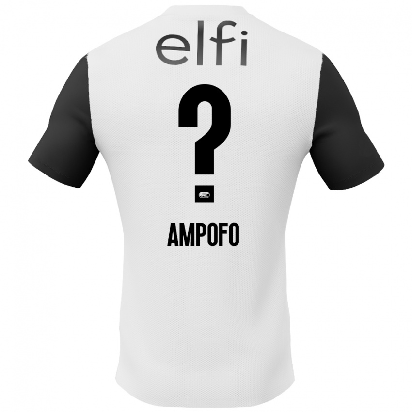 Criança Camisola Jahmael Ampofo #0 Preto Branco Alternativa 2024/25 Camisa