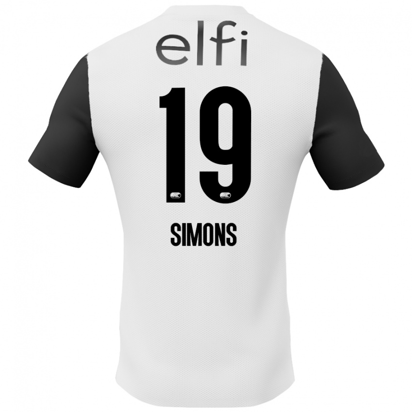 Criança Camisola Saviola Simons #19 Preto Branco Alternativa 2024/25 Camisa